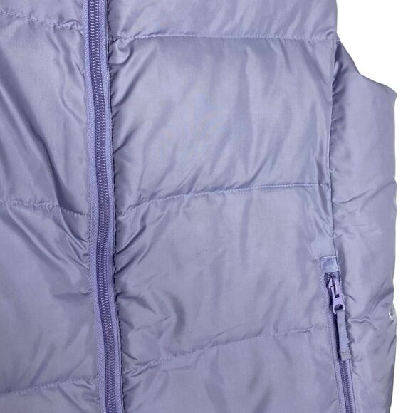 Lands End Down Puffer Vest Womens M 10-12 Purple Zip Pockets Gorpcore Outdoor - Picture 11 of 16